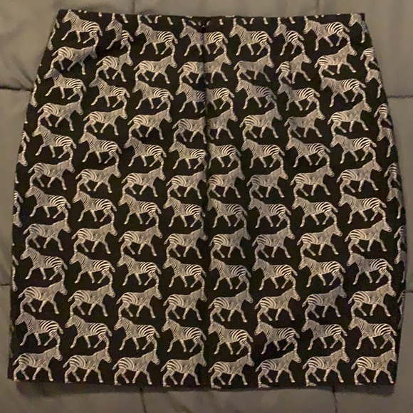JCrew Zebra Skirt, Sz 2 - Picture 3 of 3